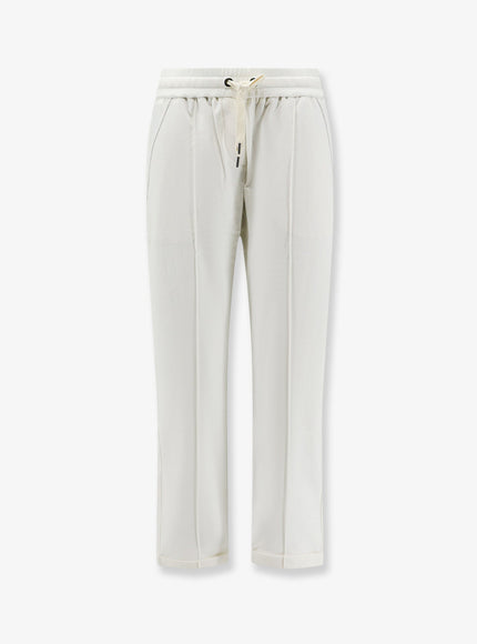 Brunello Cucinelli Cotton Blend Jogging Trousers Naturale