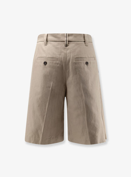 Brunello Cucinelli Cotton And Linen Shorts