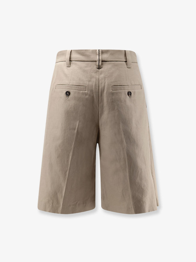 Brunello Cucinelli Cotton And Linen Shorts