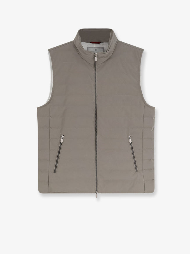 Brunello Cucinelli Padded Sleeveless Jacket Newkakipanama