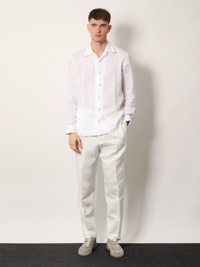 Brunello Cucinelli Easy Fit Linen Shirt
