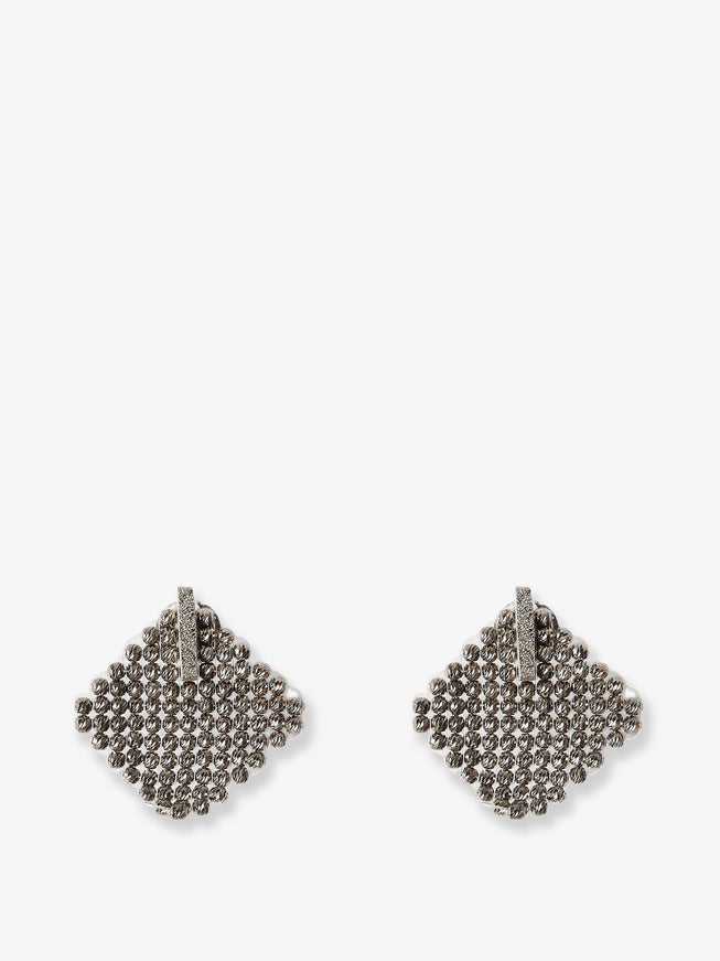 Brunello Cucinelli Silver Monili Earrings Uni Palladiofumè
