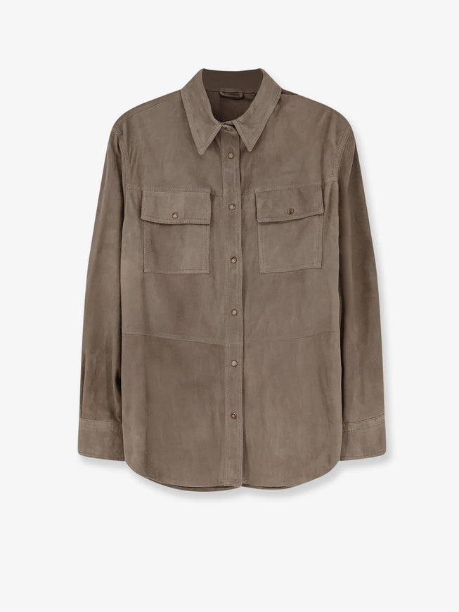 Brunello Cucinelli Suede Shirt Safari