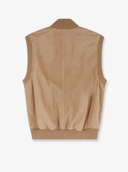 Brunello Cucinelli Sleeveless Suede Jacket