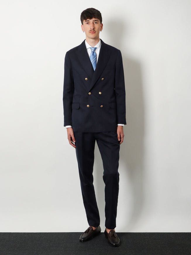 Brunello Cucinelli Silk And Linen Trousers