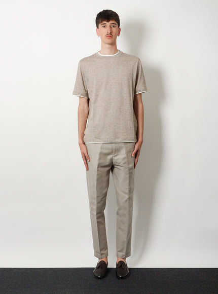 Brunello Cucinelli Linen And Cotton T-Shirt