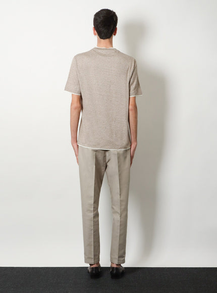 Brunello Cucinelli Linen And Cotton T-Shirt