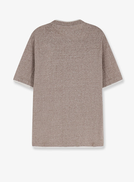 Brunello Cucinelli Linen And Cotton T-Shirt