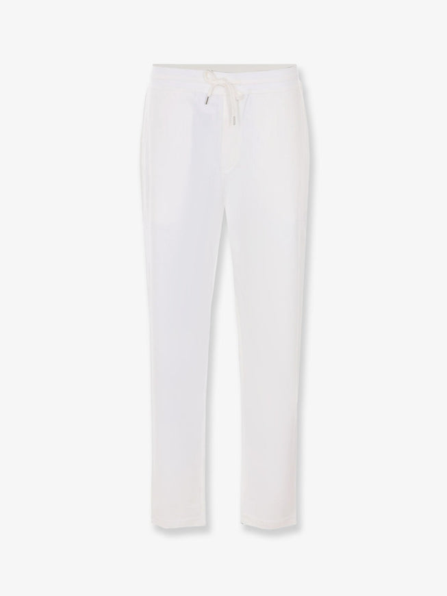 Brunello Cucinelli Cotton Trousers Offwhite