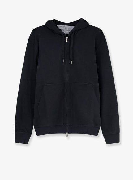 Brunello Cucinelli Cotton Blend Sweatshirt Nero