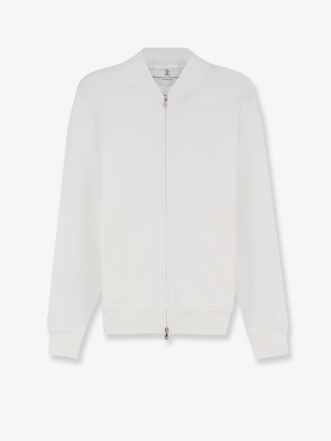 Brunello Cucinelli Cotton Sweatshirt Offwhite