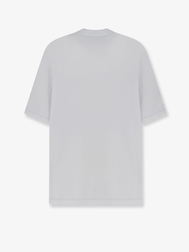 Brunello Cucinelli Technical Fabric T-Shirt With Front Logo Patch
