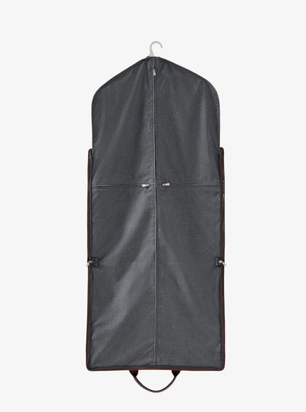 Brunello Cucinelli Technical Fabric And Leather Garment Bag