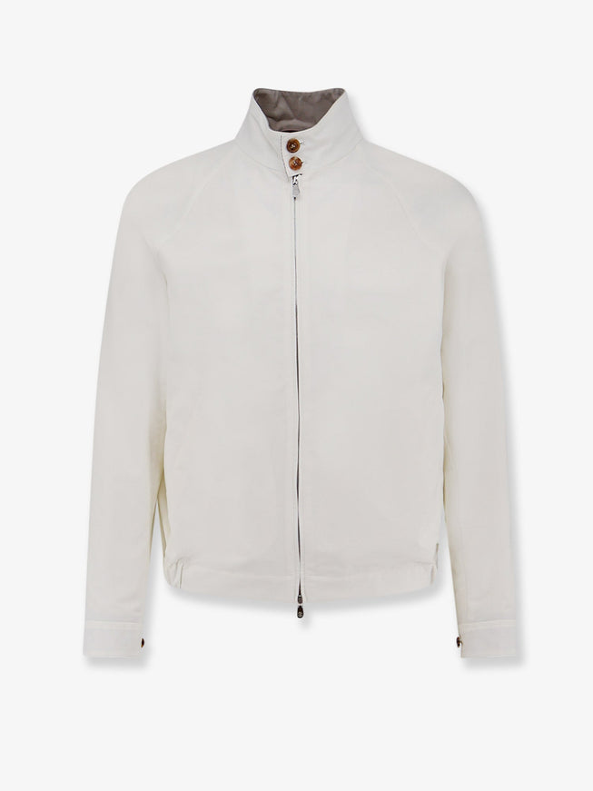 Brunello Cucinelli Cotton Jacket Offwhite