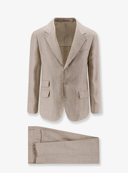 Brunello Cucinelli Silk, Linen And Wool Suit Corda