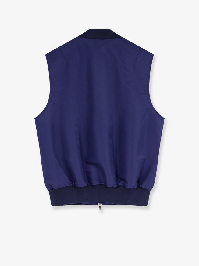 Brunello Cucinelli Water-Repellent Nylon Sleeveless Jacket