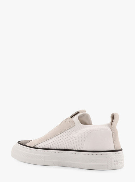 Brunello Cucinelli Fabric Sneakers With Suede Inserts