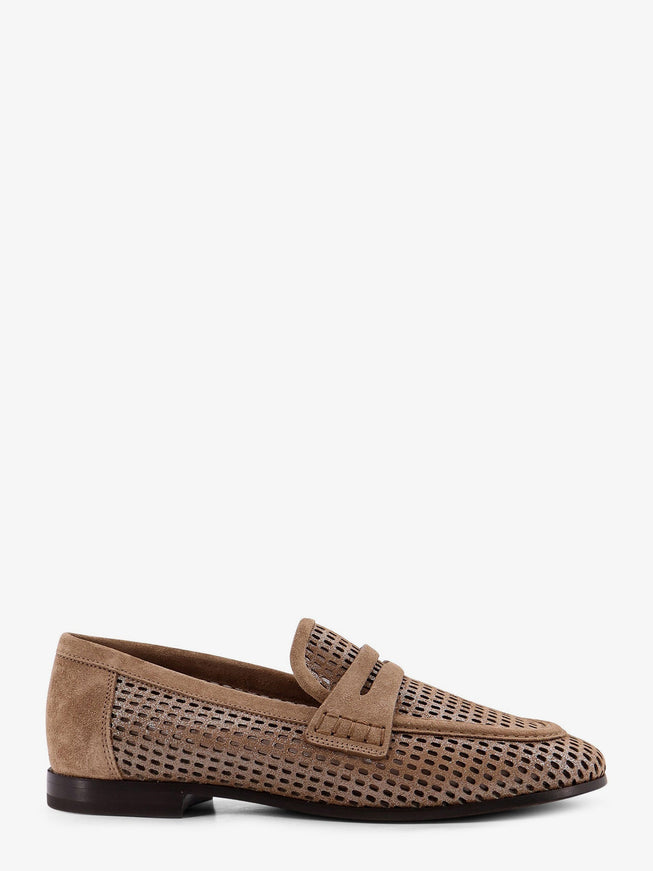 Brunello Cucinelli Suede Sneakers With Lurex Effect Chestnut