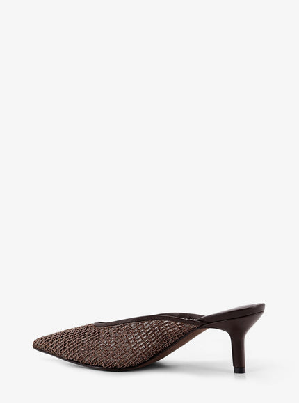Brunello Cucinelli Leather Sandals With Monili Detail