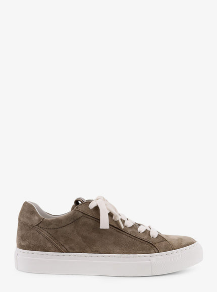 Brunello Cucinelli Suede Sneakers With Monile Details Safari