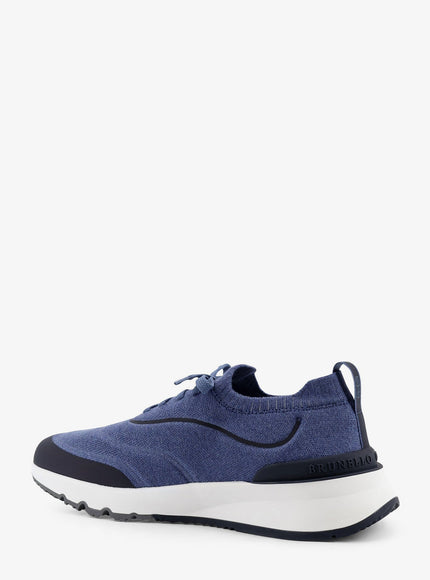 Brunello Cucinelli Fabric Sneakers With Embossed Logo On The Back