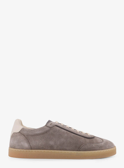 Brunello Cucinelli Suede Sneakers Nebbia Panama Fumo
