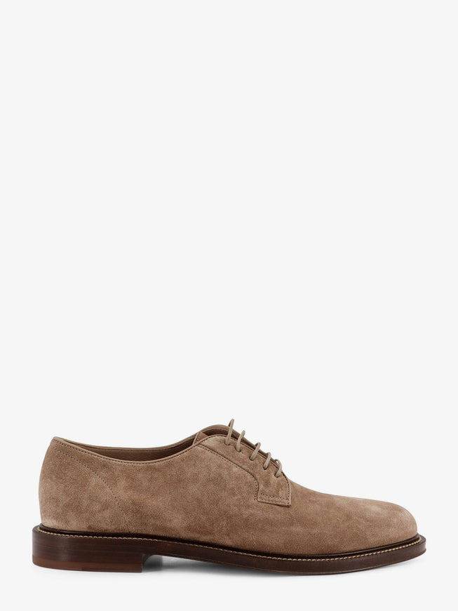 Brunello Cucinelli Suede Lace-Up Koala