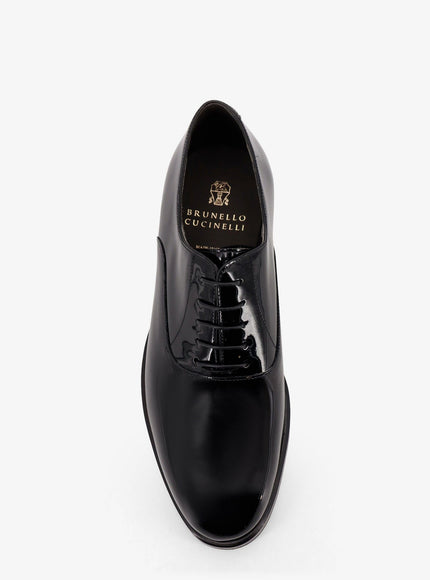 Brunello Cucinelli Oxford Patent Leather Lace-Up