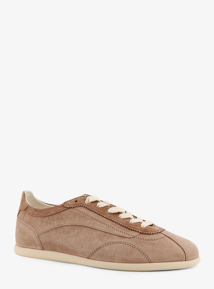 Brunello Cucinelli Leather Sneakers With Stitching Detail