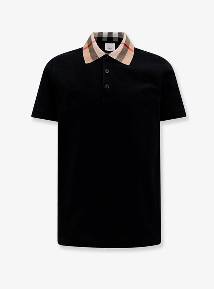 Burberry Cody Organic Cotton Polo Shirt Black