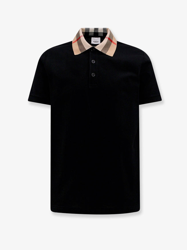 Burberry Cody Organic Cotton Polo Shirt Black