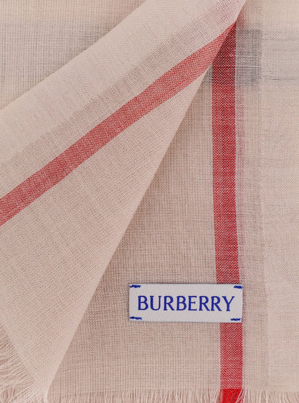 Burberry Certified Wool And Silk Scarf