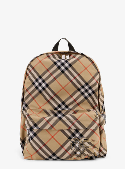 Burberry Essential Backpack With Check Pattern Uni Sand