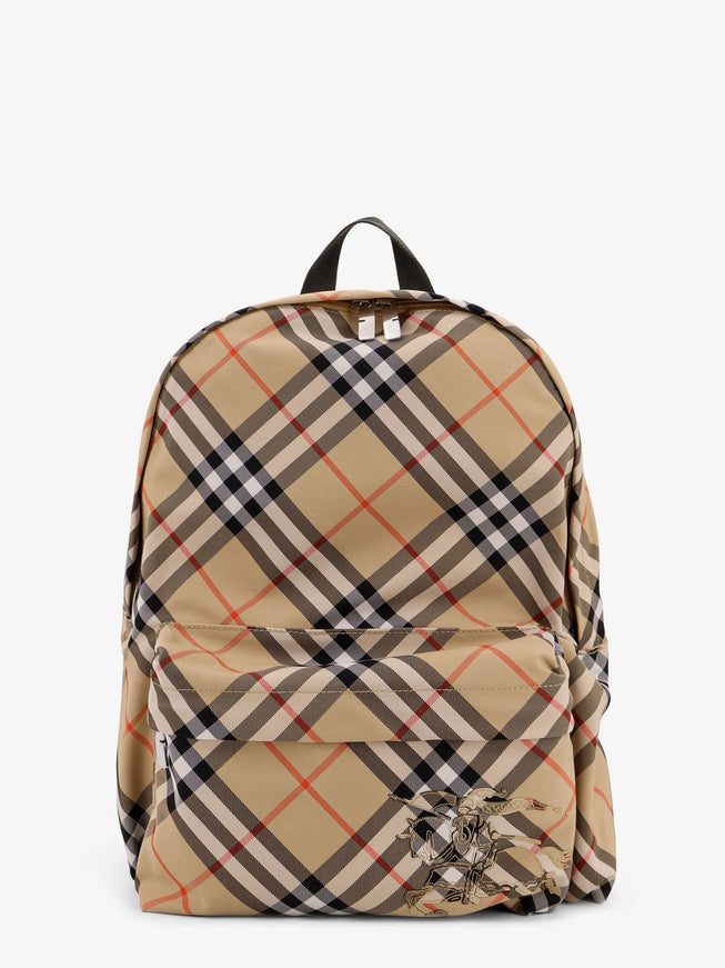 Burberry Essential Backpack With Check Pattern Uni Sand