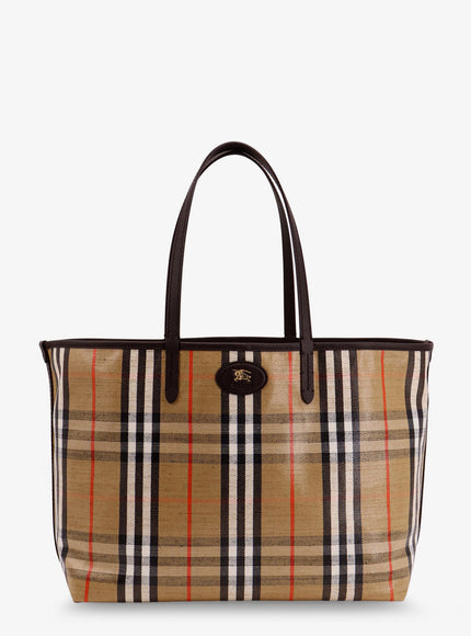 Burberry Highlands Coated Canvas Shoulder Bag Uni Sand