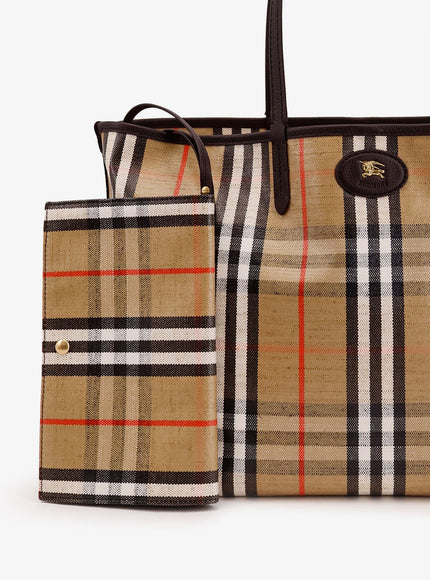 Burberry Highlands Coated Canvas Shoulder Bag