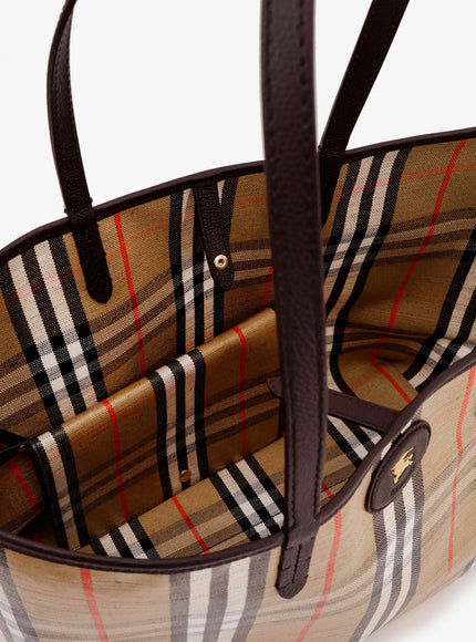 Burberry Highlands Coated Canvas Shoulder Bag