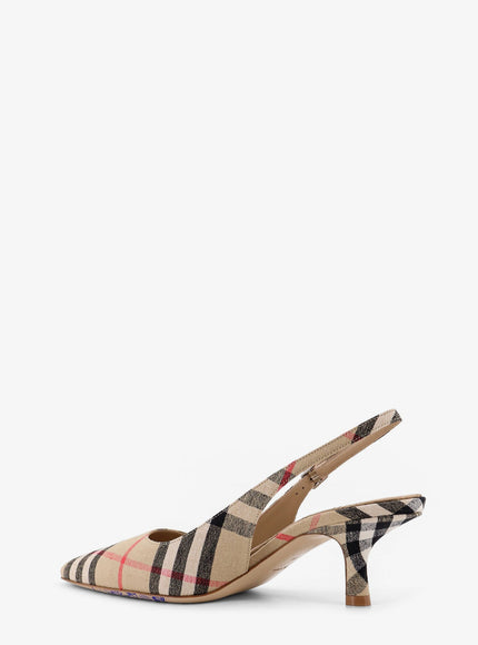 Burberry Dame Décolleté With Check Motif