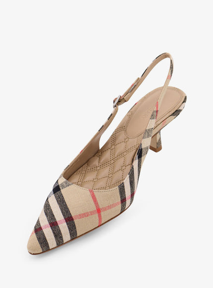 Burberry Dame Décolleté With Check Motif
