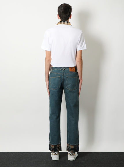 Burberry Dexter Jeans With Traditional Check