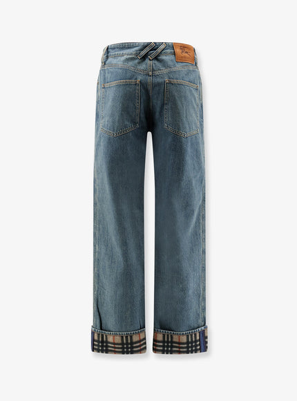 Burberry Dexter Jeans With Traditional Check