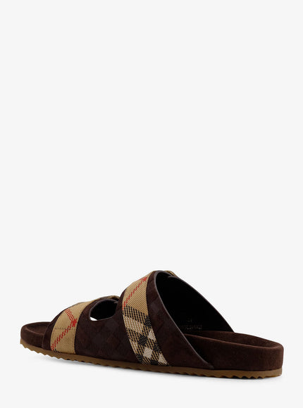 Burberry Urchin Suede And Synthetic Fabric Sandals