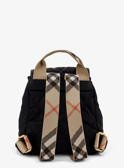 Burberry Nylon Backpack With Leather Logo Patch