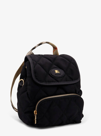 Burberry Nylon Backpack With Leather Logo Patch