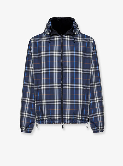 Burberry Newport Reversible Nylon Jacket Pilot Blue Ip Check