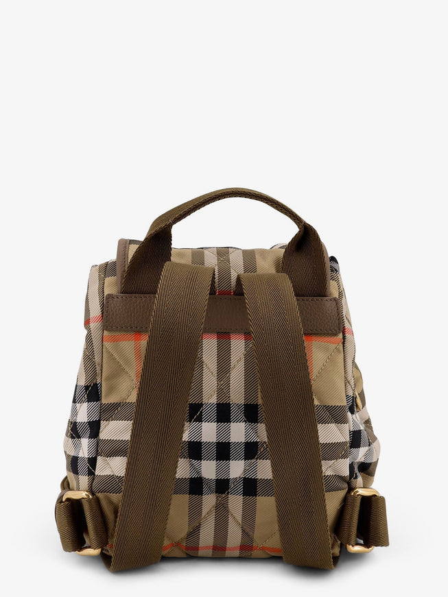 Burberry Horseshoe Check Nylon Backpack