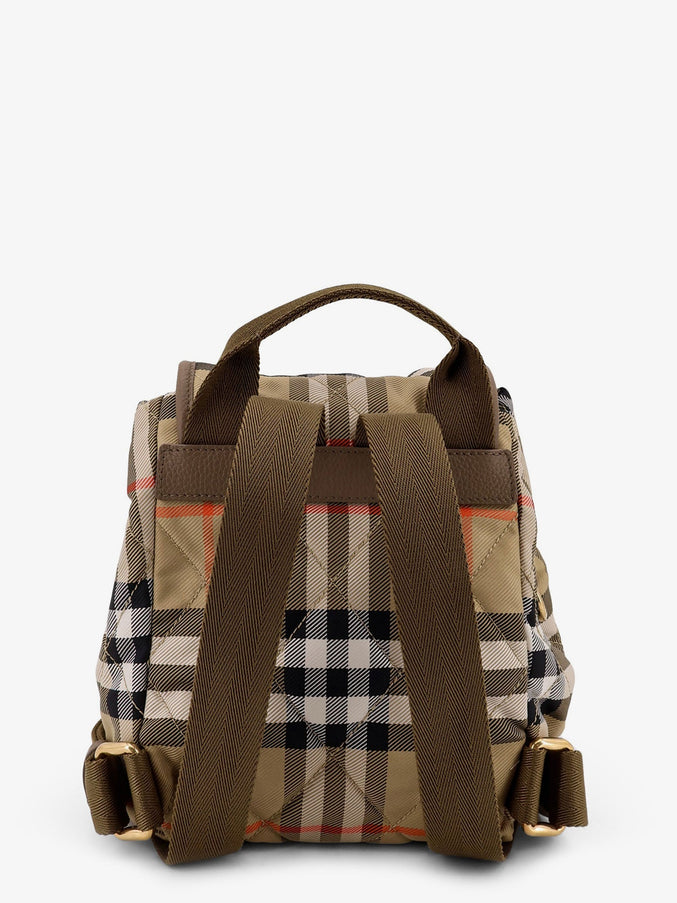 Burberry Horseshoe Check Nylon Backpack