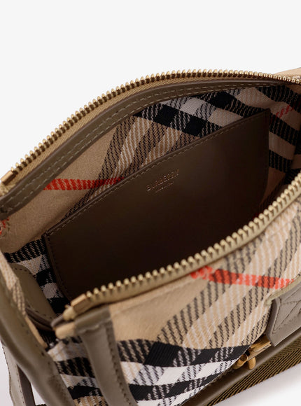Burberry B Clip Mini Water-Repellent Canvas Crossbody Bag