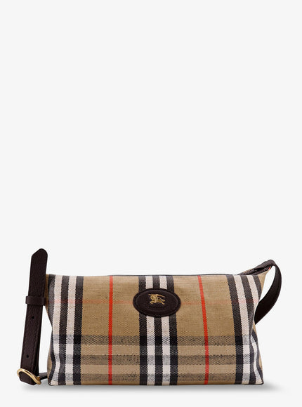 Burberry Highlands Viscose, Cotton And Linen Crossbody Bag Uni Sand