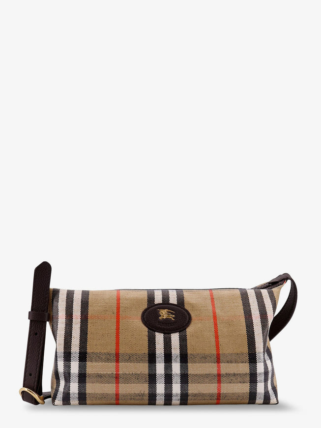 Burberry Highlands Viscose, Cotton And Linen Crossbody Bag Uni Sand